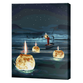 Волшебная прогулка по реке, 40x50 см, картина по номерам