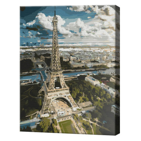 Знаменитость Парижа, 40x50 см, картина по номерам