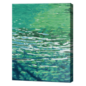 Лазурное море, 40x50 см, картина по номерам