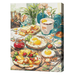 Завтрак в стиле аниме, 40x50 см, картина по номерам