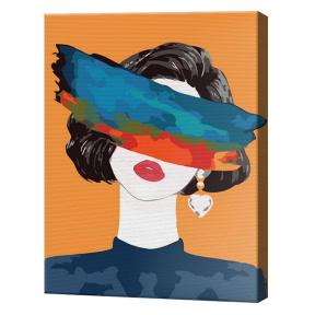 Цветная пелена, 40х50 см, картина по номерам