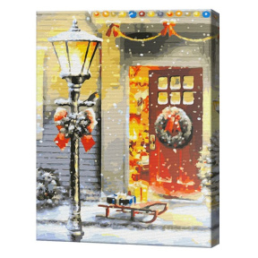 Новогодняя пора, 40x50 см, картина по номерам