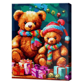 Новогодние подарки, 40х50 см, картина по номерам