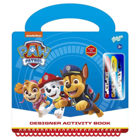 Paw Patrol Set creativ, cu șabloane, autocolante, foi de joc, pixuri gel