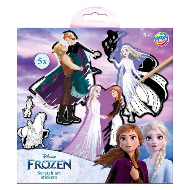 Frozen Stickere scratching 5 buc + stilou