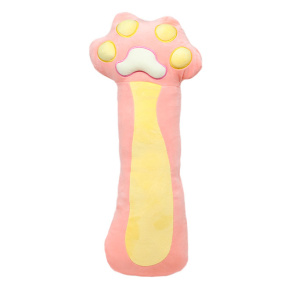 Мягкая игрушка "Кошачья лапка", розово-желтая