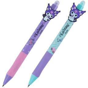 Ручка шариковая на кнопке Kite Kuromi, синяя, 0,5 мм