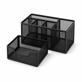 Organizator de birou din plasă Union cu 1 sertar, metal