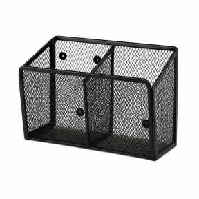Suport magnetic din plasă, 2 compartimente, metal, art. 7050