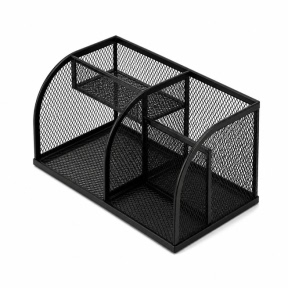 Organizator de birou, plasă Union, cu 4 compartimente, metal