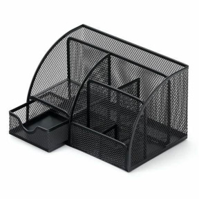 Organizator de birou, plasă, cu 7 compartimente, metal