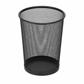 Suport pentru pixuri din plasă, con, metal
