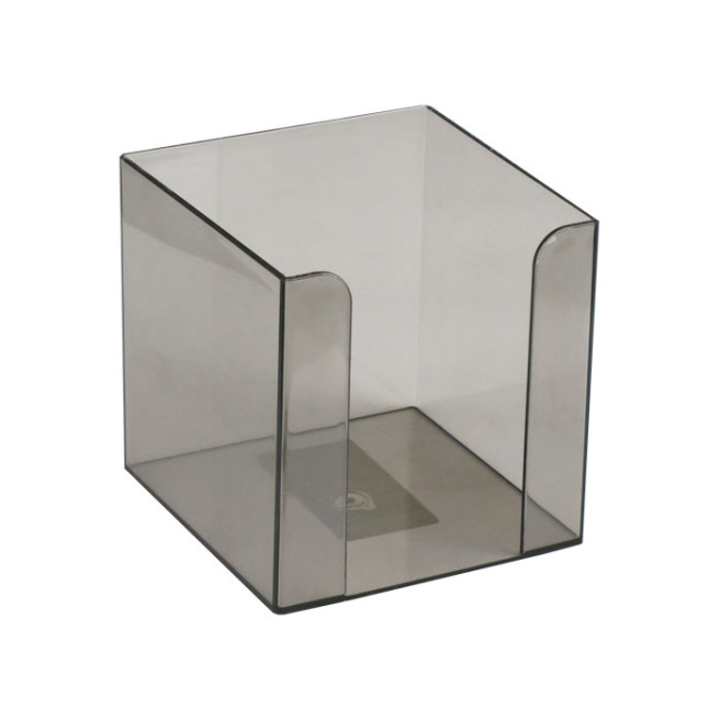 Cub de birou Axent Delta 90x90x90 mm, plastic, culoare fumurie