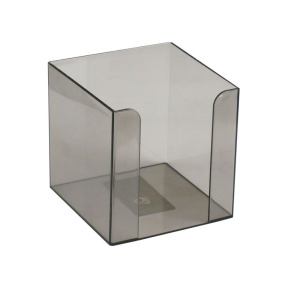 Куб для бумаг Axent Delta 90x90x90 мм, пластик, дымчатый