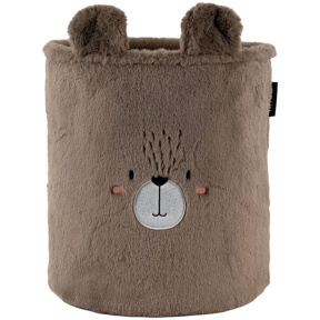 Корзина для хранения Kite 3100 Sweet Bear 30х35 см, плюшевая, коричневая