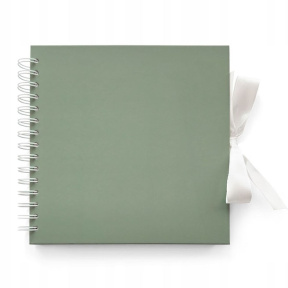 Album pentru scrapbooking 20,5×20,5 cm – verde salvie (35 file)