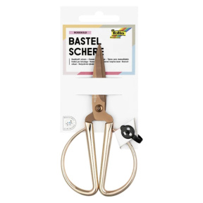 Ножницы для творчества, розовое золото, 14,5 см, эргономичная ручка