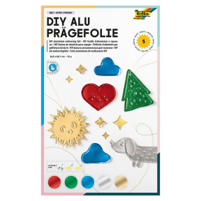 Set folie pentru embosare, 70 µm, 18,5×29 cm, 5 foi, culori asortate