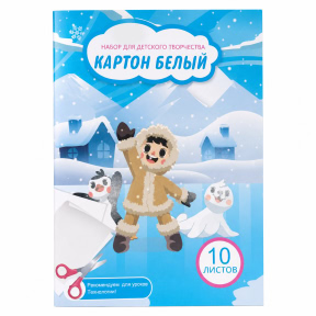 Set carton alb 10 foi Eschimos