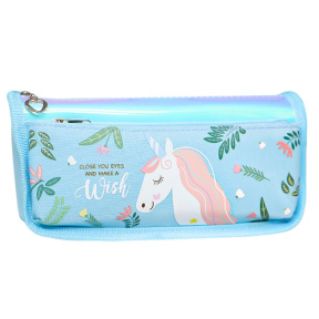 Пенал школьный Pastel Unicorn Голубой