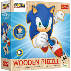 Puzzle "50 Wooden Contour Puzzle" - Happy Sonic / SEGA Sonic The Hedgehog