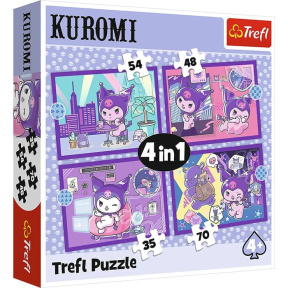 Puzzle "4in1" - Day with Kuromii / Hello Kitty