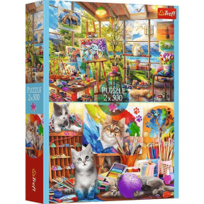 Puzzle "2x500" - Artă picturii