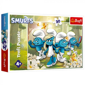 Puzzle "30" - Smurf adventures / The Smurfs