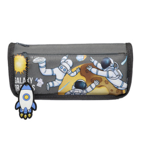 Школьный пенал серый