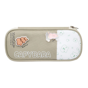 Школьный пенал оливковый