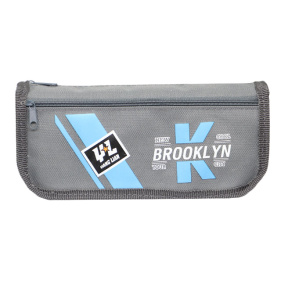 Школьный пенал серый