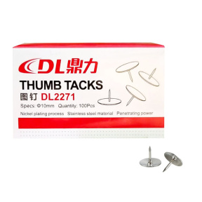 Кнопки DL 100 шт, никелированные