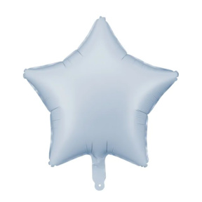 Шар фольгированный Звезда, 48 см (19), матовый голубой