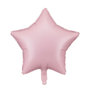 Шар фольгированный Звезда, 48 см (19), матовый розовый
