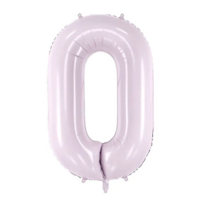 Шар фольгированный лавандовый, 72 см, цифра 0