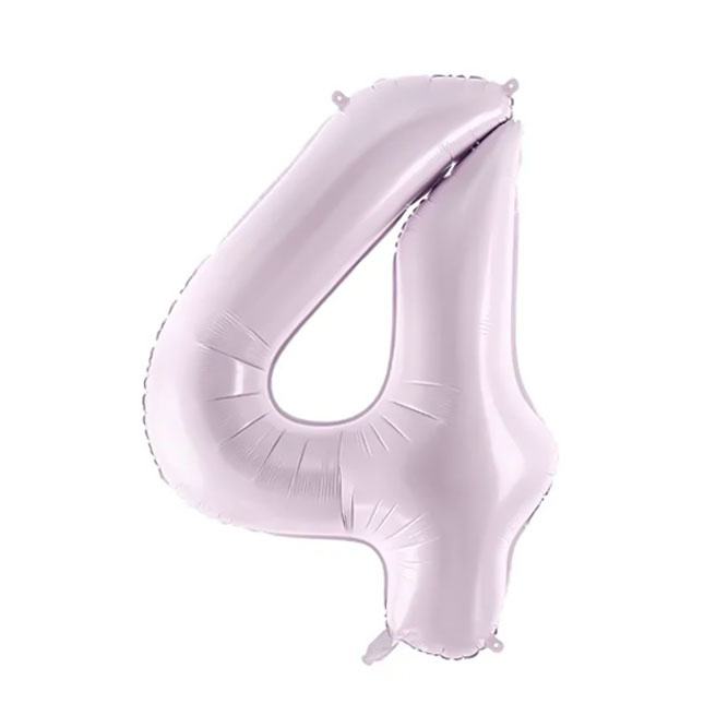 Balon folie lavandă, 72 cm, cifra 4