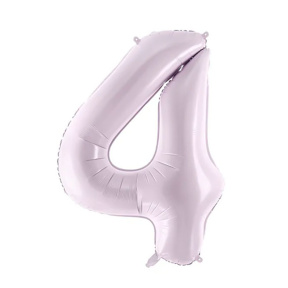 Шар фольгированный лавандовый, 72 см, цифра 4