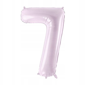 Шар фольгированный лавандовый, 72 см, цифра 7