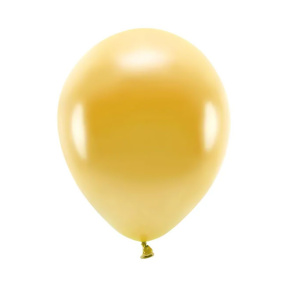 Набор воздушных шариков 30 см (12), ECO металлик золотой, 10 шт
