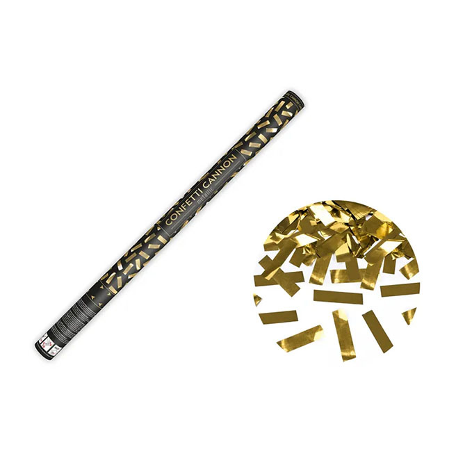 Tun de confetti cu confetti aurii, 80 cm