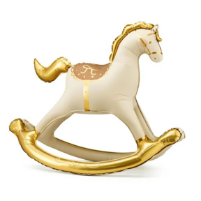 Шар фольгированный Лошадка-качалка, 118 x 104 см (46.5 x 41), бежевый AIR