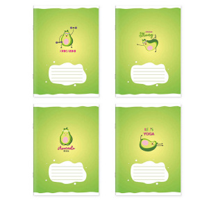 Тетрадь 24 листа Евро, косая частая линейка, ассорти