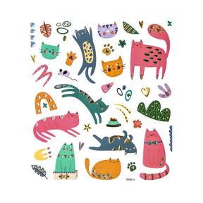 Autocolante "Pisici amuzante", 38 buc.