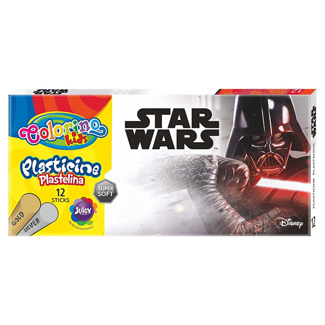 Set de plastilină Colorino, 12 culori, STAR WARS