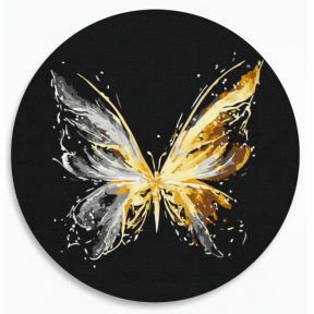 Fluture magic, d30, pictură pe numere rotundă