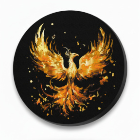 Phoenixul de Foc, d40, pictură pe numere rotundă