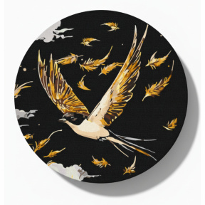 Zborul auriu, d30, pictură pe numere rotundă