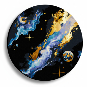 Cosmos, d40, pictură pe numere rotundă