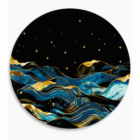Oceanul nocturn, d30, pictură pe numere rotundă