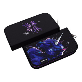 Пенал-книжка ErichKrause без наполнения, Black Unicorn